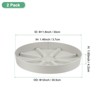 Unique Bargains Plastic Indoor Durable Flower Pot Plant Saucer 2 Pcs - 2 of 4