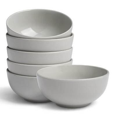 Kook Ceramic Cereal Bowls, 24 oz, Set of 6