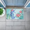Stupell Industries Horned Seahorse & Fish Printed Outdoor Door Mat, design by Audrey Jeanne Roberts, 18"x30" - 3 of 4
