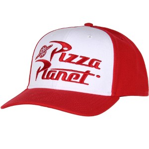 Disney Toy Story Adult Pizza Planet Embroidered Snapback Baseball Cap Hat OSFM - 1 of 4