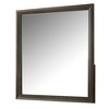 Royal Hampton Dresser Mirror, Beveled Glass, Dark Brown Wood Frame, 44x45 - 2 of 4