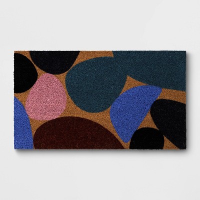 1'4"x2'4" Geometric Blob Rectangular Outdoor Doormat - Room Essentials™