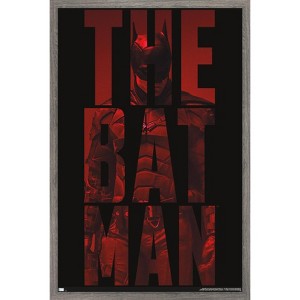 Trends International DC Comics The Batman - Text Framed Wall Poster Prints - 1 of 4