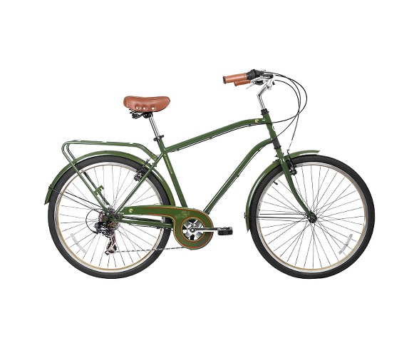 Gama Bikes Men's Commuter 26" 7-Speed Urban Hybrid Commuter - Postino