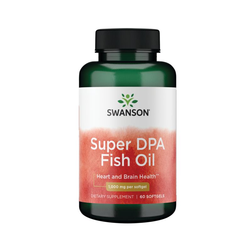 Swanson Super Dpa Fish Oil 1,000 mg 60 Sgels, 1 of 3