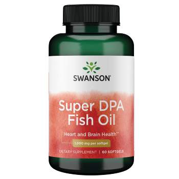 Swanson Super Dpa Fish Oil 1,000 mg 60 Sgels