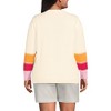 Lands' End Women's Cotton Drifter Crew Neck Sweater - Embroidered - 2 of 3