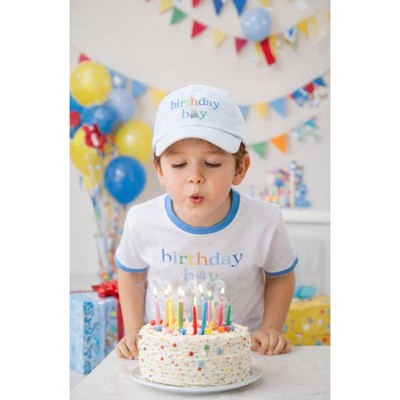 Bits & Bows Kids Birthday Boy Crewneck T-Shirt, White 5/6 — фото 3