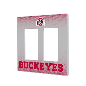 NCAA Big Ten Universities Linen Hidden-Screw Light Switch Plate for Double Rocker - 1 of 4