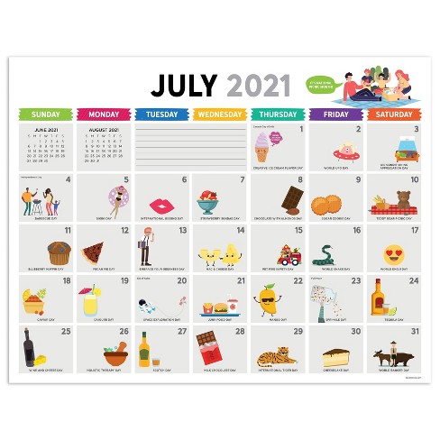 2021 22 Academic Desktop Calendar Every Day S A Holiday Monthly Desk Pad Blotter The Time Factory Target