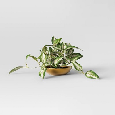 Dasheen Leaf in Gold Bowl - Threshold™