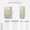 Lightweight Luggage Sets, 3 Piece Suitcase Set, 20inch/24inch /28inch Carry On Luggage, Airline Approved Hard Shell Case with Spinner Wheels TSA Lock - 3 of 4