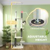 89"- 100" Floor to Ceiling Cat Tree with Scratching Posts, Hammock, Perches & Toy Balls - 4 of 4