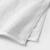 4pk Quick Dry Ribbed Hand/Wash Towel Set White - Threshold™