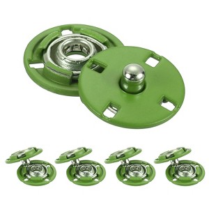 Unique Bargains Alloy Invisible Durable High Hardness Buckle Fasteners Press Studs Buttons 5 Pcs - 1 of 4