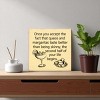 Slickblue Funny Queso & Margarita Wood Sign – Rustic Wall Decor for Kitchen or Bar – 7x7 Inches, Color Options - 2 of 3