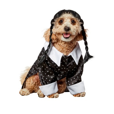 Rubies Wednesday, Wednesday Addams Pet Costume- Large