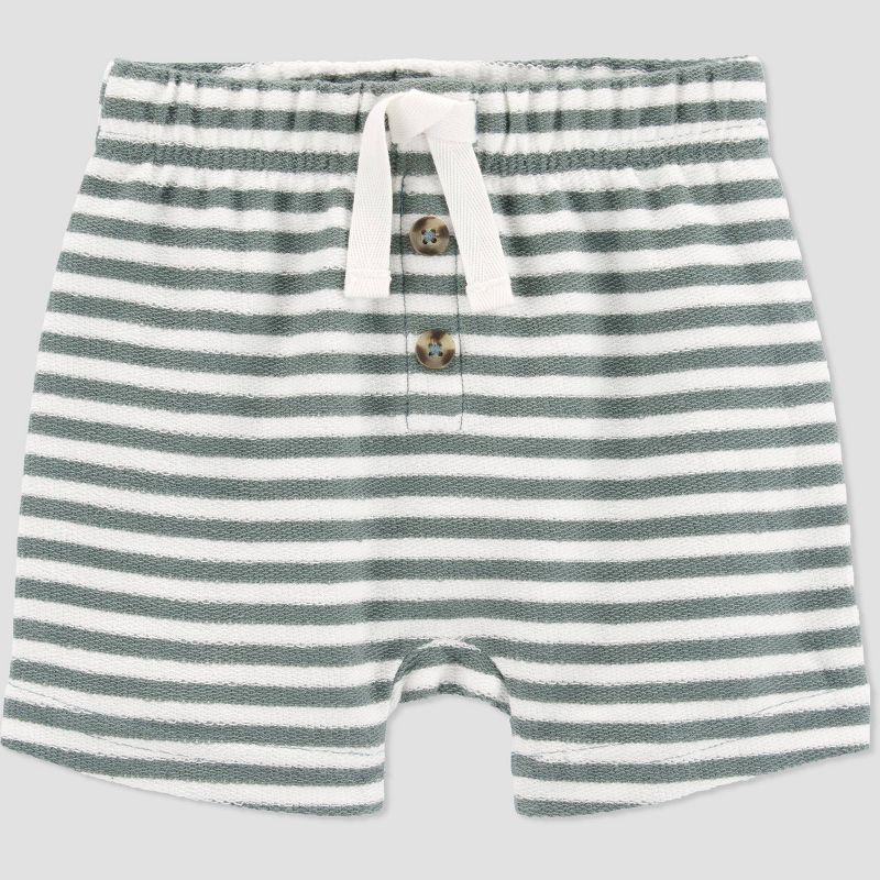 Carter&#39;s Just One You&#174; Baby Boys&#39; Striped Safari Top & Bottom Set - Green, 3 of 5