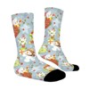 Cute Snowman Women Printed Crew Socks Funny Funky Socks Soft Polyester Novelty Gifts for Artists Men - 3 of 4