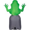 Ghostbuster Airblown Inflatable Ghostbusters Slimer with Tombstone, 5 ft Tall, Green - 3 of 4