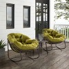 Rattan Reclining Rocking Chair,Patio Rocking Chair With Cushions Living Room-Cuddlewood - 2 of 4