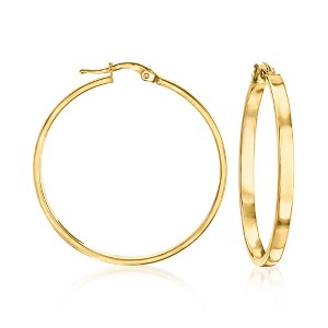 Ross-Simons Italian 14kt Yellow Gold Squared-Edge Hoop Earrings - 1 of 4