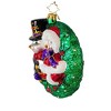 Christopher Radko Company 5.0 Inch Holy Rendezvous Ornament Snowman Couple Wreath Tree Ornaments - image 2 of 3