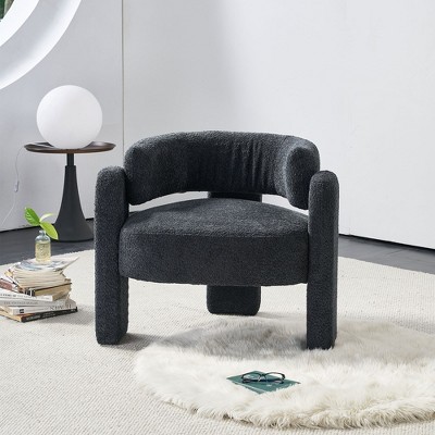 34.65" Modern Upholstery Barrel Chairs Accent Chair