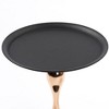 NicBex Mermaid Tail Round End Table Living Room, Metal Pedestal Side Table with Tray Top, Modern Bedroom Nightstand, Small Coffee Table, Small Table - 3 of 4