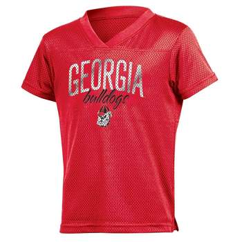 NCAA Georgia Bulldogs Girls' Mesh T-Shirt Jersey