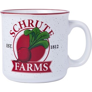Silver Buffalo The Office Schrute Farms 20 Ounce Ceramic Camper Mug - 1 of 4