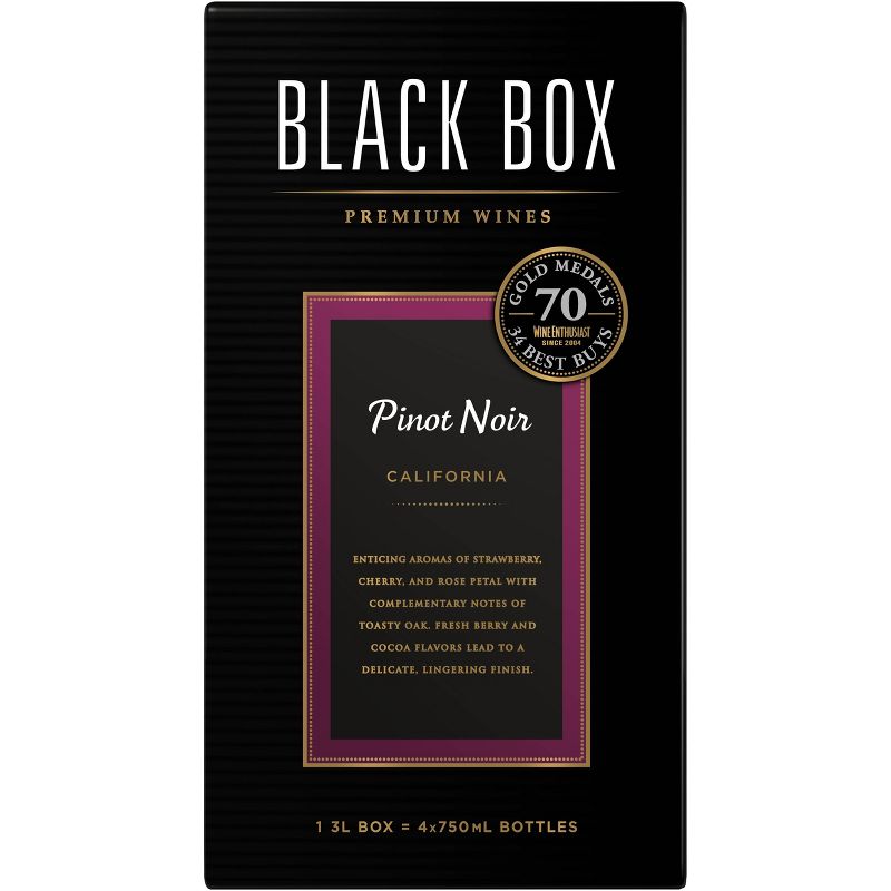 Black Box Pinot Noir Red Wine - 3L Box Wine, 1 of 6