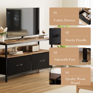50 Inch TV Stand for Living Room, Dresser TV Stand for with 2 Drawers, Small Entertainment Center with Storage, TV Console Table Furniture - 1 of 4
