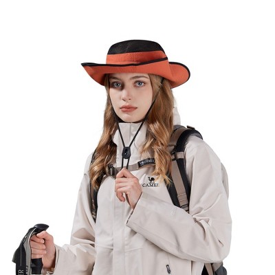 Anna-Kaci Wide Brim Outdoor Hat with Mesh Ventilation Snap-Up Sides and Chin Strap for Hiking, Beach, Travel, and Sun Protection