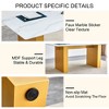 NicBex 71 Inch Rectangle Dining Table with Patterned Tabletop and MDF Legs for 6 to 8,Living Meeting Room - 4 of 4