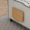 3-in-1 Adjustable Chaise Lounge with Side Table, Phone Holder&Cup box, Convertible Sofa Bed Sleeper Chair Accent Chair, Beige/Black/Blue-ModernLuxe - 4 of 4