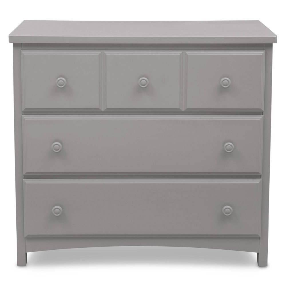 Delta Children 3 Drawer Dresser with Interlocking Drawers W741430 - Gray