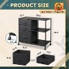 DEVAISE 3 Drawer Mobile File Cabinet, Rolling Printer Stand with Open Storage Shelf for Home Office - 2 of 4