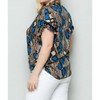 Women's Button Down Tie Front Blouse - SEE AND BE SEEN - 2 of 4