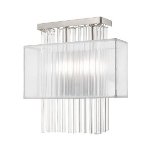 Livex Lighting Alexis 2 - Light Wall Light in  Brushed Nickel - 1 of 4