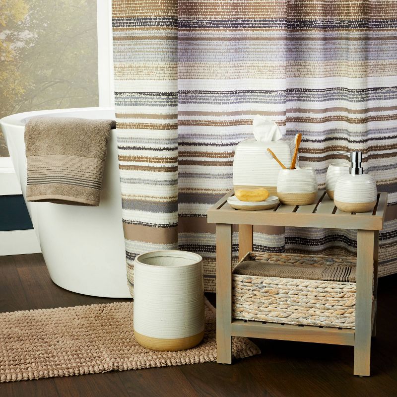 Chadwick Striped Towel Taupe - SKL Home, 4 of 6