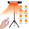 Angel Sar 1500W Infrared Heater, IP65 Waterproof Indoor Outdoor Heater with Adjustable Tripod, Remote & Timer - 2 of 4