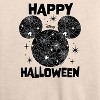 Women's - Disney - Mickey's Spiderweb Logo Lightweight French Terry Wide Neck Long Sleeve Shirt - 2 of 4