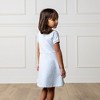 Hope & Henry Girls' Organic Short Sleeve French Terry Contrast Trim Dress, Kids - 4 of 4