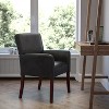 Emma and Oliver Leather Executive Side Reception Chair with Mahogany Legs - image 2 of 4