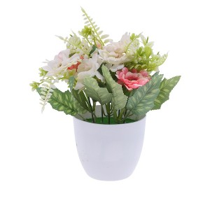 Unique Bargains Artificial Plants Hibiscus Plastic 3.74"x3.74"x7.48" 1 Pc - 1 of 4