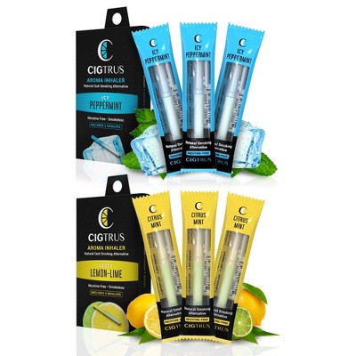 Cigtrus Oral Fixation Flavored Air Inhaler, Natural Habit Replacement, Stress Relief, 6 Pack