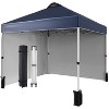 10 x 10 Camping Tent, Portable Canopy Tent, Pop Up Beach Tent 2 Sidewalls Vented Roof, Instant Canopy Tent Carry Bag Sandbag for Camping Picnic Party - 2 of 4