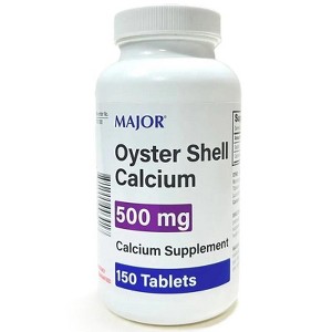 Major Oyster Shell Calcium 500mg, 150 Count - 1 of 4