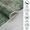 9x12 Area Rugs for Living Room ¨C Non-Slip Machine Washable Modern  Rug, Low Pile Plaid Checkered Large Carpet  (Green) - 4 of 4